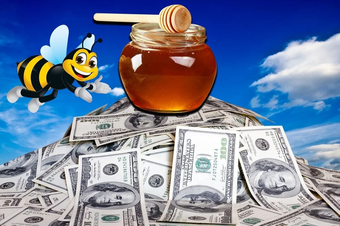 conta de mel para atrair dinheiro