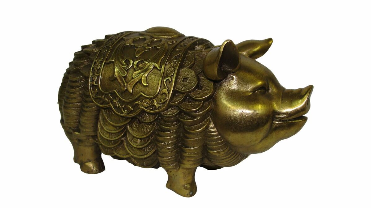 amuleto para boa sorte e prosperidade - porco